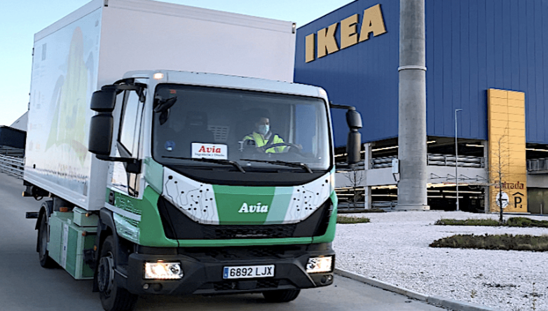 Avia Ingeniería camión eléctrico IKEA